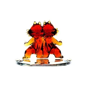 Chip and Dale on mirror colour glass figure, by Arribas, Disneyland Paris - Picture 1 of 3