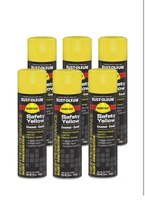 Rust-Oleum V2143838 High Performance system rust spray paint. YELLOW 6 PACK - Picture 1 of 1