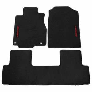 Fits 12-16 Honda CR-V 4Dr Black Floor Mats Carpet Nylon Front Rear 3PCS Set - Picture 1 of 1