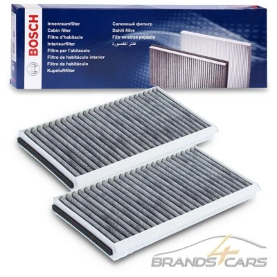 2x BOSCH INNENRAUMFILTER AKTIVKOHLEFILTER FÜR BMW 5ER E60 E61 6ER E63 E64 - Bild 1 von 4