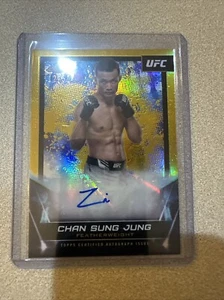 2024 Topps Chrome UFC #FNA-CSJ Chan Sung Jung Auto Gold #37/50 - Bild 1 von 2