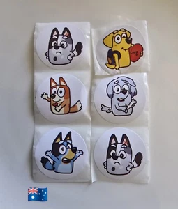 100pcs Cartoon Dog & Friends 2.5cm Round Stickers - Picture 1 of 1