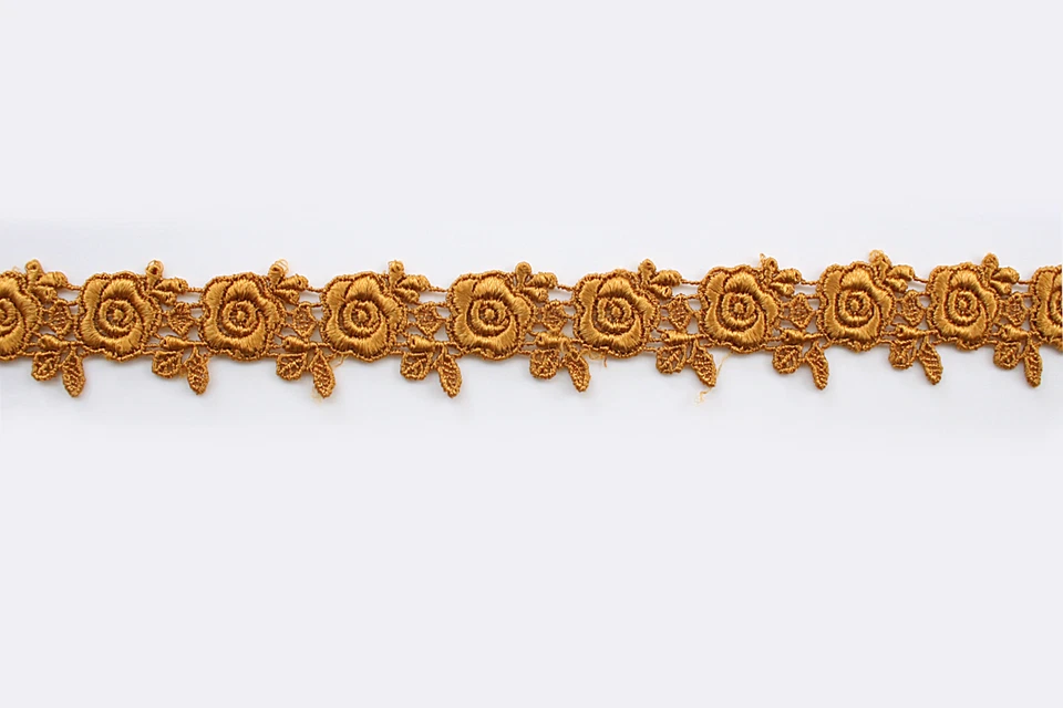 Unotrim 1" Offwhite red Blue Yellow Flower Venice Lace Floral Trimming By Yard - Image 1 of 1