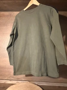 CHEROKEE BOYS SIZE XL (14-16) RIBBED LONG SLEEVE TEE SHIRT GREEN EUC VTG - Picture 1 of 6