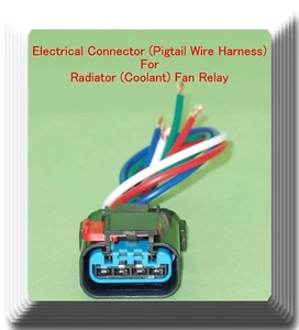 Electrical Connector of Radiator Coolant Fan Relay Fits: Chrysler Dodge Jeep & - Picture 1 of 5