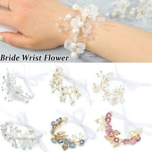 Accessories Flower Bracelet Bride Wrist Flower Bridesmaid Bracelet Hand Flowers