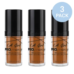 L.A. Girl PRO.coverage HD Foundation 0.95 oz 3 Pack New - Picture 1 of 1