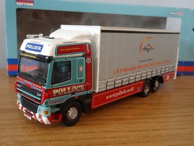 CORGI CLASSICS POLLOCK PALLEX DAF CF RIGID CURTAINSIDE TRUCK MODEL CC13611 1:50 - Image 1 of 3