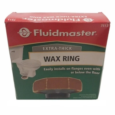 Fluidmaster 7513 очень толстое туалетное восковое кольцо с фланцем — для стоков 3 дюйма и 4 дюйма - Изображение 1 из 3