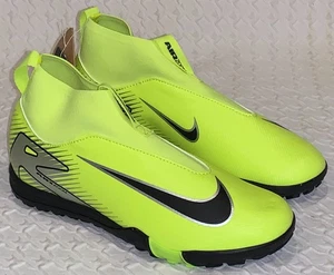 NIKE Mercurial Superfly 10 Academy Volt Black TF Turf Soccer Cleats Boys Sz 4.5 - Picture 1 of 9