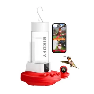 by Birdfy Hummingbird Feeder with 2 Cameras - Dual Smart Cams, 2K HD Wireless... - Picture 1 of 8