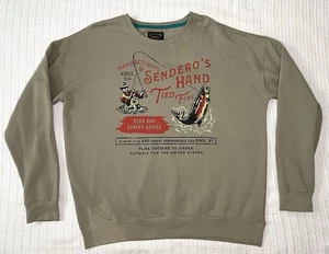 Sendero Provisions handgebundene Fliegen braun Sweatshirt Herren LG 25” X 27” - Bild 1 von 9