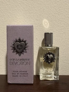DOLCE & GABBANA Devotion Pour Homme Eau De Parfum Mini Splash 5 ml / 0.17 oz New - Picture 1 of 2