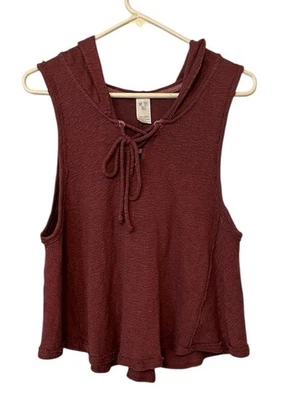 Sudadera con capucha Free People We The Free talla S sin mangas en color rosa envejecida Foto 1 de 4