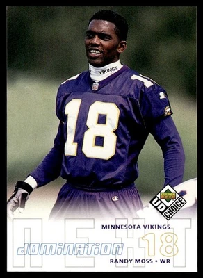 1998 UD Choice Randy Moss RC Minnesota Vikings #270 - Image 1 of 2