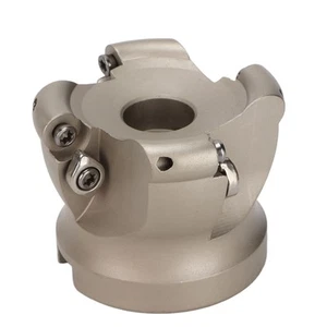 4 Flute Face Mill Head Spiral Offset 40Cr CNC Milling Cutter Tool For RPMT12 GAW - Picture 1 of 12