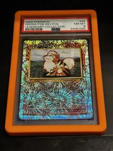 Growlithe 45/110 Reverse Holo Pokemon Legendary Collection PSA 8 NM-MT - Picture 1 of 3