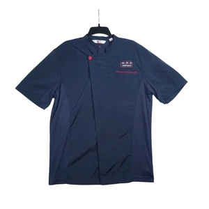 Oobe Team Style Adult Chick-Fil-A Chef Coat Zip Shirt Blue Uniform Men’s Medium - Picture 1 of 12