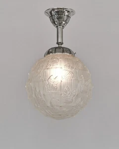 CHARLES RANC : FRENCH ART DECO PENDANT LIGHT . 5 available 1930 France - Picture 1 of 12