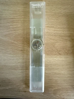 Редкие - 1980-е Прозрачные Часы с Образцами ЖЕЛЕ РЫБА В Чехле и Оригинальном Руководстве - Изображение 1 из 4