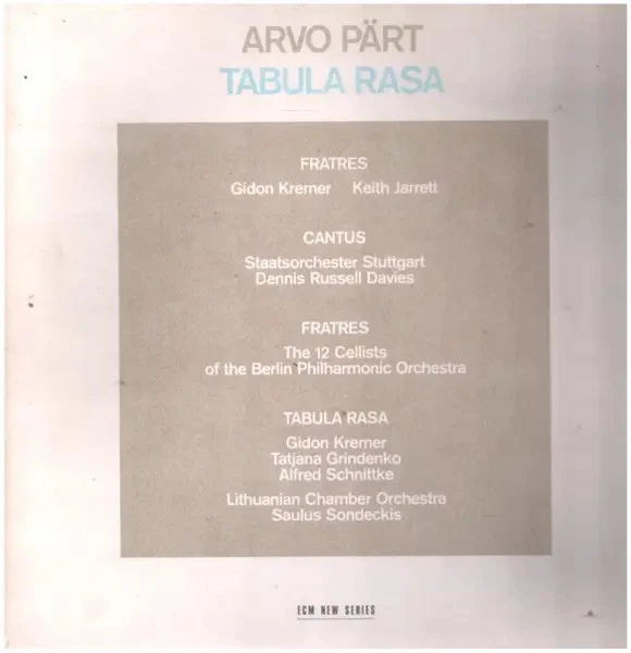 Arvo Pärt Tabula Rasa GATEFOLD ECM Vinyl LP - Bild 1 von 1