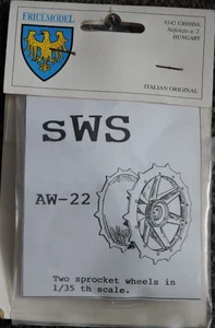 SWS 2 RUEDAS DENTADAS METÁLICAS.   KIT ESCALA 1/35 DE FRIULMODEL. - Imagen 1 de 1