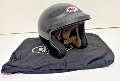 BELL Tourlite SC Open Face Motorcycle Helmet Black Medium 56-58cm +Bag GREAT - Image 1 of 4