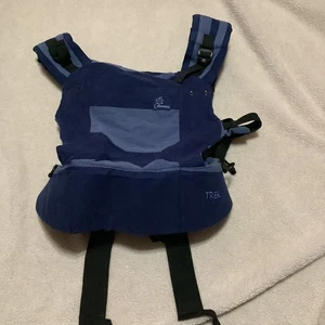 Chimparoo Trek Baby Carrier Woven Blue Infant Toddler Baby Wearing Hands free - Picture 1 of 8