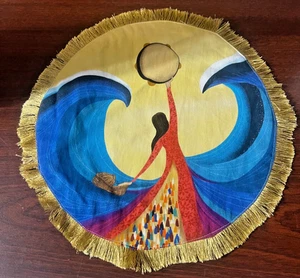 Shira Schapiro-Sherer "Straight From Israel Mariam The Prophet" on cloth - Picture 1 of 4