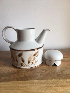 Midwinter vintage staffordshire Stonehenge Wild Oats Tea Coffee pot 21 cm tall - Picture 1 of 19