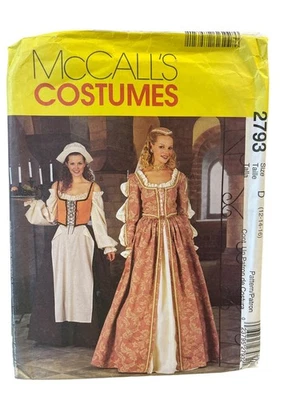 McCALL'S 2793 Elizabethan Costume Misses Size 12-16 Sewing Pattern UNCUT FF - Image 1 of 2