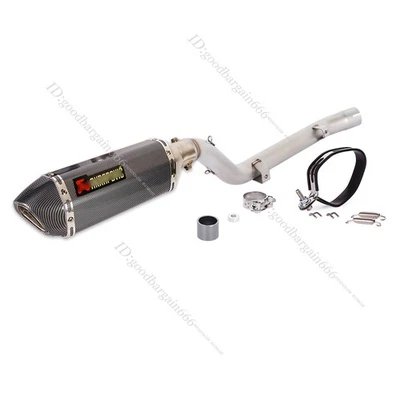 For Suzuki DRZ400E/S/SM 2000-2025 Exhaust Tips Slip On Link Pipe 51mm Muffler - Image 1 of 4