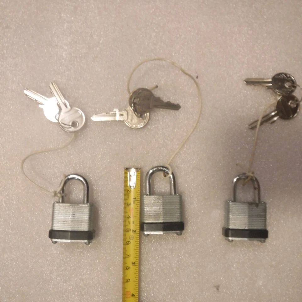 Abus #41 lot of 3 keyed differently - Image 1 of 1
