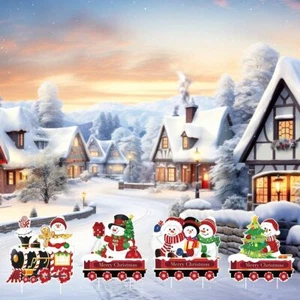 4PCS Christmas Decorations Yard Stakes - Picture 1 of 3