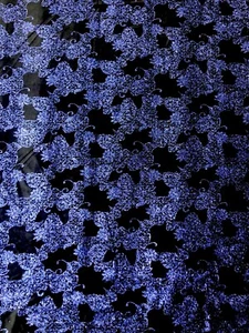 Polyester Velvet Spandex with Royal Glitters Geometric Design - Picture 1 of 4