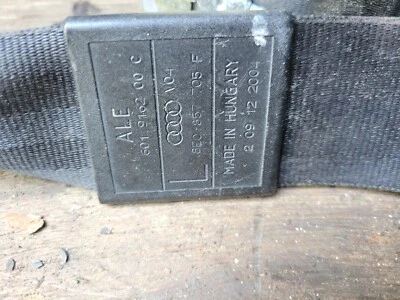 02 03 04 05 CINTURÓN SEGURIDAD DELANTERO IZQUIERDO AUDI A4 S4 P/N 8E0857705F 2002-2005 OEM K-19 Foto 1 de 2