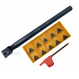 TCMT110204 inserts + S08K-STFCR11 Lathe Internal Turning Tool Holder Boring Bar  - Picture 1 of 4
