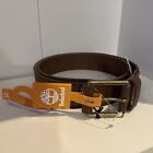 Timberland Men's B75392 Brown Leather Belt Size 34 New