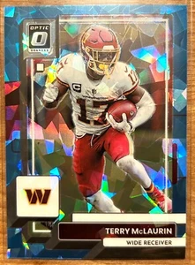 2022 Donruss Optic - Terry McLaurin - Blue Ice Prizm SSP /15 - Commanders - Picture 1 of 2