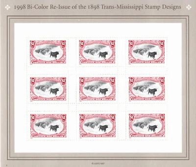 USA 1998 RE-ISSUE 1898 TRANS-MISSISSIPPI STAMP 9 STAMPS $1.00 SCOTT 3210 MNH - Image 1 of 4