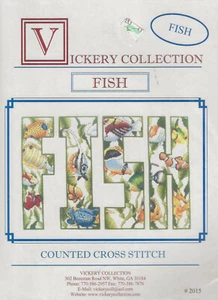 Vickery Collection Counted Cross Stitch Tropical Fish Chart Graph Only - Picture 1 of 2
