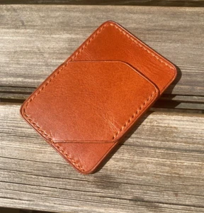 Geldbörse Braun Geldbeutel Wallet Portmonee echt Leder Handgemacht Portemonnaie - Picture 1 of 7