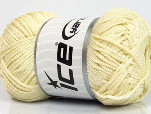 LOT OF 4 Ice MACRAME CORD Yarn #51568 CREAM #2 Classic Crafting 400 Grams - Picture 1 of 4