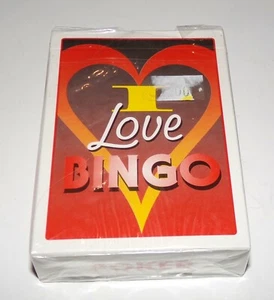 Vintage I Love Bingo Poker Playing Cards - New Sealed RARE - Picture 1 of 5