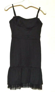 BCBG MAX AZRIA Black Strapless/Sleeveless Woven Dress Size 4 MSRP $268 NWT - Picture 1 of 3