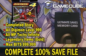 Digimon World 4 100 % ṤAVE Gamecube Speicherkarte! (KEIN SPIEL) - Bild 1 von 2