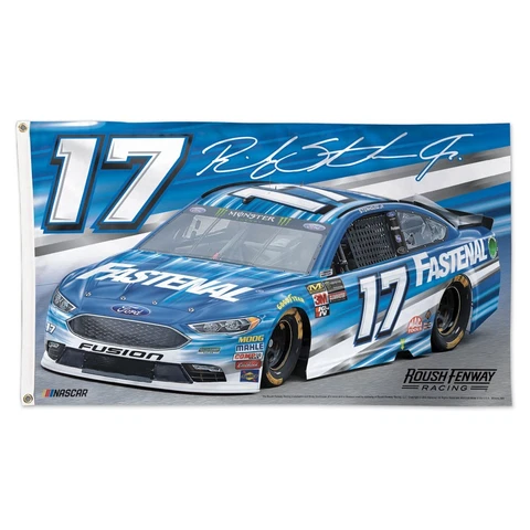 Ricky Stenhouse Jr 2018 Wincraft #17 Fastenal 3 x 5 Deluxe Flag FREE SHIP Cover