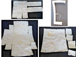 Vintage TAMMY MODEL MISS DOUBLE CASE Vinyl Lining Pieces for Restoration Project - Bild 1 von 10