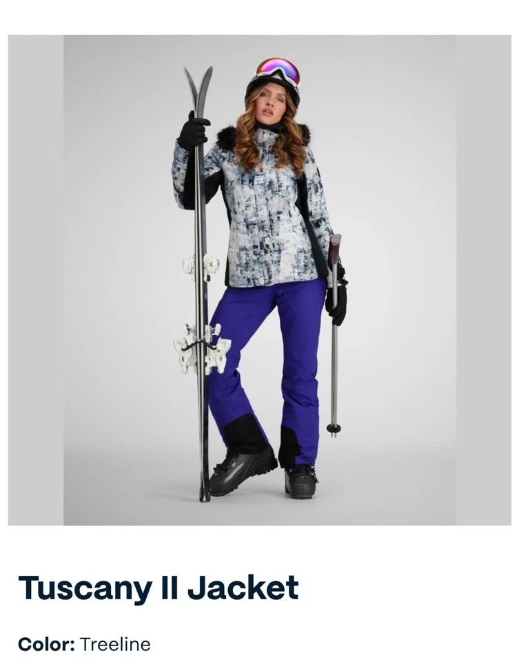 Obermeyer Women's Tuscany II Jacket - Treeline Blue 8, NEW MSRP $279 - Image 1 of 4