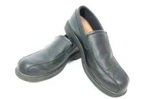Dickies Men's Black Leather Slip on Shoe Oil & Slip Resistant US sz 10.5 - Picture 1 of 5